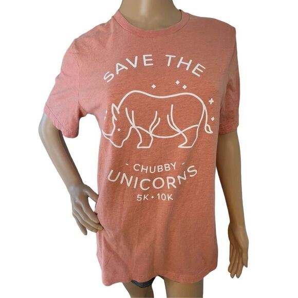 Bella Canvas Tops - Bella Canvas “Save The Chubby Unicorn” Graphic Short Sleeve T-Shirt
